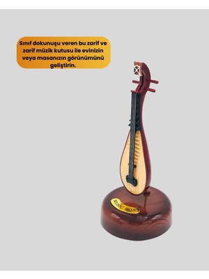 Renklime Enstrüman Figürlü Melodi Çalan Dekoratif Müzik Kutusu - Lisinya