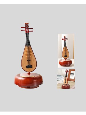 Renklime Klasik Ud Figürlü Melodili Müzik Kutusu Şık Hediyelik - Lisinya