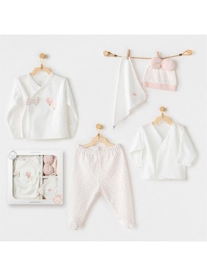 Nessi World AC25550 Newborn Set Pınk Baloons 5'li Hastane Çıkışı Ekru