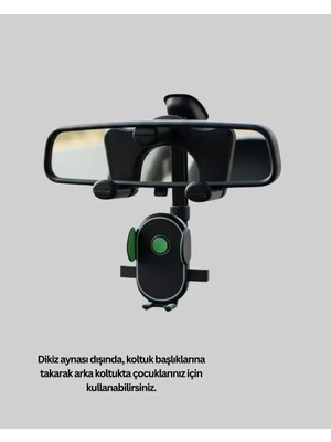 Bezos Dikiz Aynasına ve Koltuk Başlığına Uyumlu Telefon Tutucu Yeni Nesil