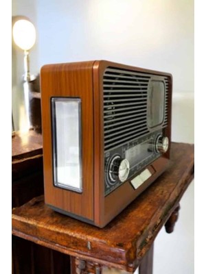 Datatek Ahşap Görünümlü Retro Bluetooth Radyo Usb,aux ve Sd Kart Girişli - Lisinya