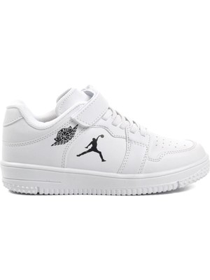 Cool Beyaz Cırtlı Erkek Çocuk Sneaker