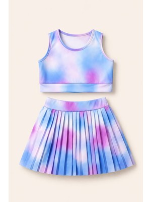 My Kids Wear Kız Cocuk Sort Eteklı Mayo Takımı 4 -16 Yas 12868