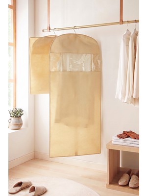 Ocean Home Textile Bej Balıksırtı Elbise Kılıfı 60 x 135 cm