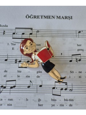 Müzik Ve Herşey Öğretmen Broş