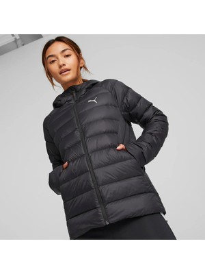 TeknoKapsül Puma Packlite Hooded Down Kadın Siyah Günlük Stil Mont 84940701