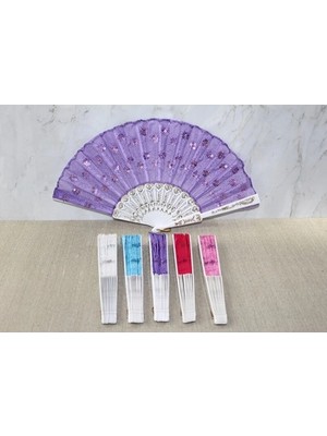 Belle Fusion Mey Ithalat® Plastik Pullu Yelpaze