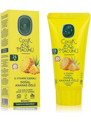 Uzman Toptan Mey Ithalat® Çocuk Diş Macunu 60 ml Ananas