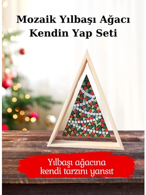 Zen Mozaik Kendin Yap Mozaik Yılbaşı Ağacı Seti -  Yılbaşı Ağacına  Kendi Tarzını Yansıt
