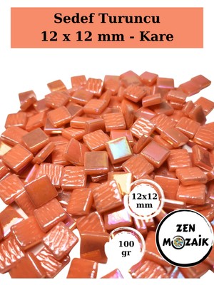 Zen Mozaik Sanatsal Mozaik Çalışmalarınız Için 12X12 mm - Kare Cam Mozaik Taşı (100 Gr)