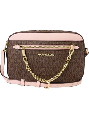 Michael Kors Jet Set Kadın Logolu Çapraz Omuz Çantası 35S1GTTC9B