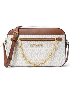 Michael Kors Jet Set Kadın Logolu Çapraz Omuz Çantası 35S1GTTC9B