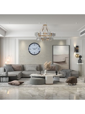 Gees Global Regal Silver 52 x 52 cm Duvar Saati