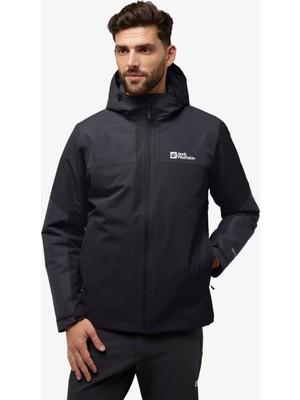 Jack Wolfskin Jasper Insulated Erkek Siyah Mont