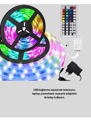 Eco Lounge 10 Metre USB Smart Şerit LED Kumandalı Telefon Kontrollü