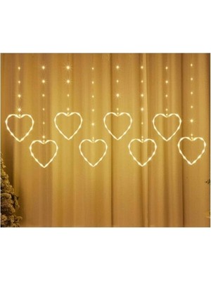 Belle Fusion Mey Ithalat® Kalpli Perde LED Işıklar, Sevgililer Günü Romantik LED Aydınlatma