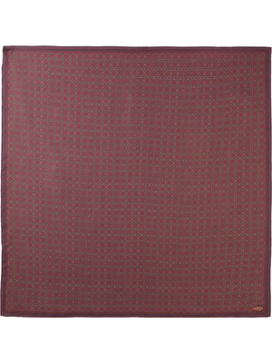Gordion Bordo Saf Twill Ipek Eşarp
