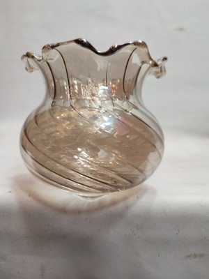 Kuğulu Avize Küçük Avize Camı.el Yapımı.bal Renkte  (Duy Yuvası:3.00 Cm-H:9.50 Cm) (E.14) Mum Ampule Göre.