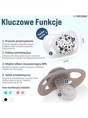 Silikon 2’li Emzik Seti Gri Beyaz 6+ Ay