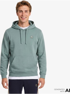 Puma Ess Elevated Tr Erkek Yeşil Sweatshirt.30