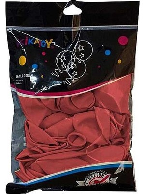 Spot Balon 2006680-4  Baskısız Balon 100'LÜ 12" Inç 30CM Tek Paket Kırmızı Renk  8+