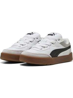 TeknoKapsül Puma Park Lifestyle Sk8 400497 Unisex Spor Ayakkabı Beyaz-Siyah