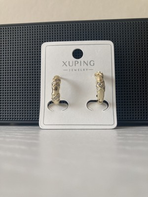 HaDe Xuping Çelik Gold Küpe