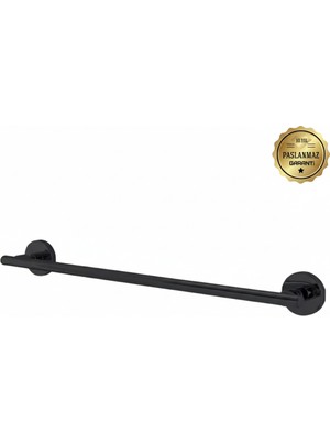 Premium Pirinç Lotus Uzun Havluluk 50 cm Mat Siyah