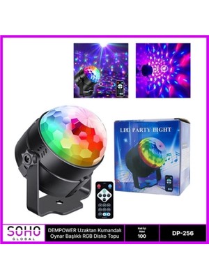 Belle Fusion Mey Ithalat® Kumandalı Sese Duyarlı Disko Topu