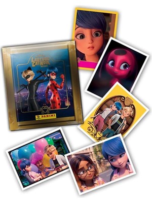 Panini Miraculous Ladybug Mucize Uğur Böceği Sticker Çıkartma - 12 Paket (60 Adet Sticker) Kbestmıecslm