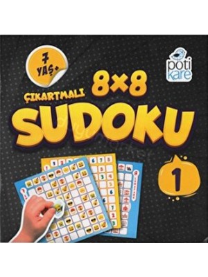 Pötikare Yayınları 8x8 Çıkartmalı Sudoku 7+ (1)