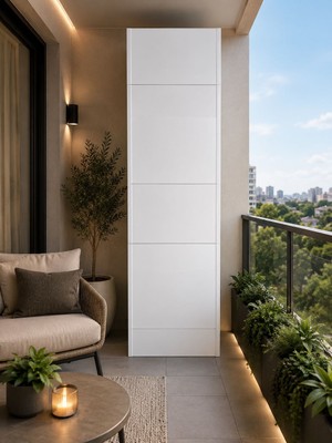 Pvc Çok Amaçlı Kombi Dolabı – Suya Dayanıklı Balkon & Dış Mekan Dolabı – Kolay Kurulum