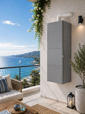 Pvc Çok Amaçlı Kombi Dolabı – Suya Dayanıklı Balkon & Dış Mekan Dolabı – Kolay Kurulum