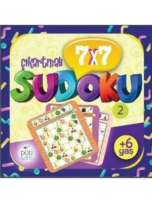 Pötikare Yayınları 7 x 7 Sudoku - 2 (Çıkartmalı)