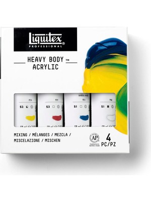Liquitex : Professional : Heavy Body : Akrilik Boya Seti : 4 Renk x 59 ml (Mixing)