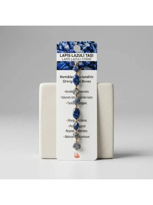 K&a Luxury Hakiki Lapis Lazuli Taşı Bileklik Silindir Hematit Boncuklu
