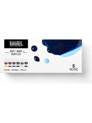 Liquitex : Professional : Soft Body : Akrilik Boya Seti : 6 Renk x 22 ml (Mixing)