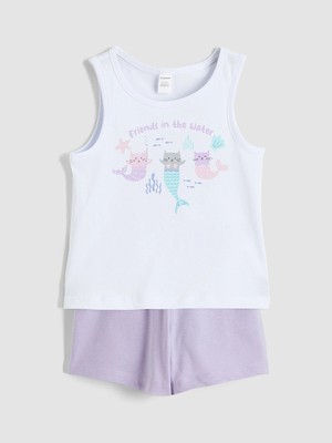 Lc Waikiki Yeni Sezon Baskılı Kız Çocuk Pijama Takım