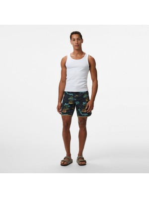 Quiksilver Surfsilk Scallop 18 Erkek Siyah Deniz Şortu