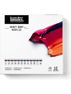 Liquitex : Professional : Heavy Body : Akrilik Boya Seti : 12 Renk x 22 ml (Essentials)