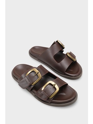 Capone Outfitters Ilyssa İki Bantlı Tokalı Kadın Terlik