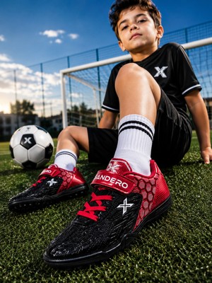 Sport Çocuk Halı Saha (Tf) ve Krampon (Fg) Çift Taban Seçenekli Nefes Alabilen Hafif Esnek Dayanıklı Yüksek Zemin Tutuşlu Antrenman ve Maç Futbol Ayakkabısı