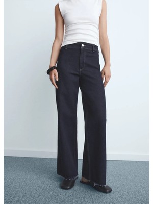 TeknoKapsül Mango Catherin Yüksek Belli Culotte Jean Pantolon