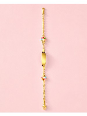 Sarezza Gold 14 Ayar Altın Balon Figürlü Çocuk Künye Bileklik 3,15 gr