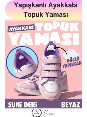 Svein #yamabandı Ayakkabı Topuk Yaması Yapışkanlı Tamir Bandı Beyaz 4 Adet Spor Sneaker Klasik Bot Çocuk Yetişkin Iç Topuk Onarım Pedi Suni Deri Güçlü Yapışkan Kesilebilir Aşınma Koruyucu