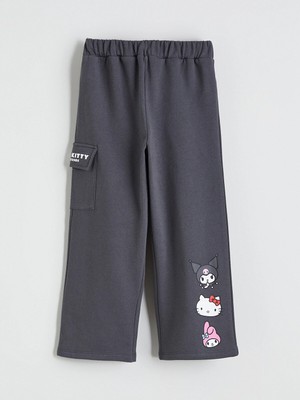 Lc Waikiki Yeni Sezon Hello Kitty Baskılı Kız Çocuk Kargo Eşofman Altı