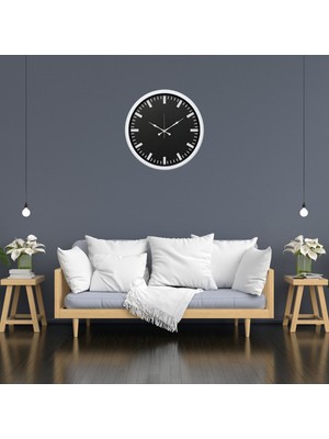 ForWhat Büro Ev Ofis Dekoru Için 52CM Beyaz Sade Stil  Duvar Saati