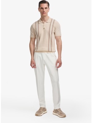 Cacharel Erkek Ekru Slim Fit Nervürlü Eşofman Altı 50320576-VR019