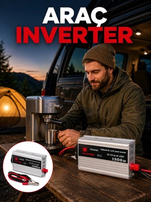 Genel Tedarik 1500W Oto Güç Inverteri Araç Aküsünden Güvenli Elektrik Sağlayan Çevirici