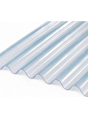 Şeffaf Çatı Kapatma,oluklu Ondulin UZUNLUK;200CM GENIŞLIK;90CM